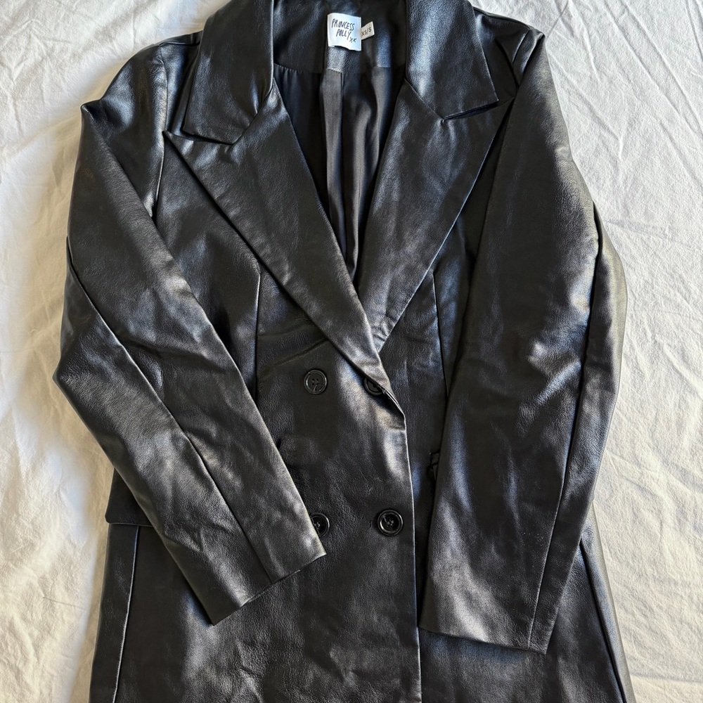 Princess Polly Vegan Leather Blazer